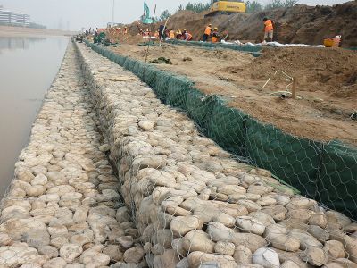 新华区格宾石笼用于南水北调中线干线京石段应急供水工程